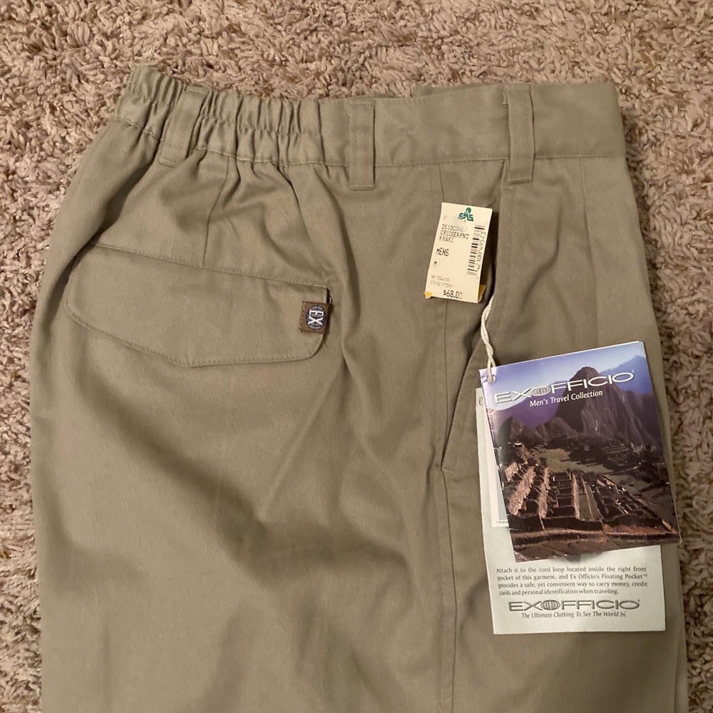Mens Size M new with tags Exofficio pants tan color no rips no stains great